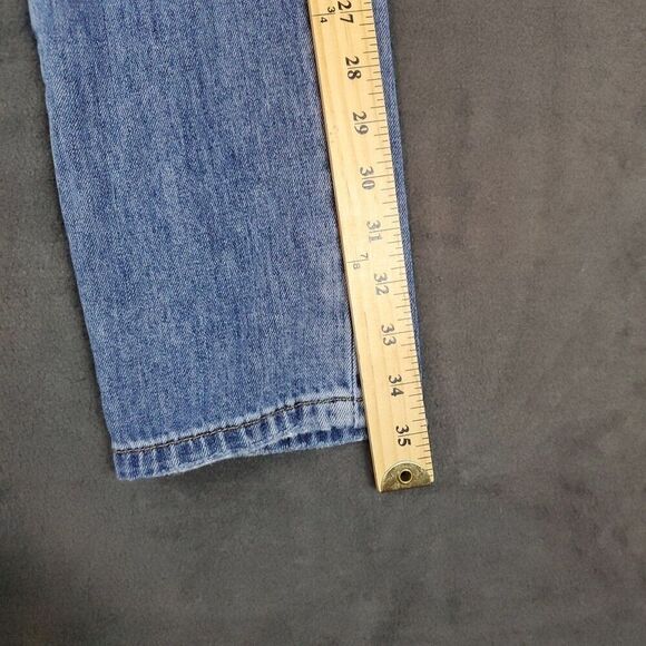 Risen Jeans Womens Small 26x25 Distressed Skinny Mid Rise Denim Los Angeles - Picture 7 of 16